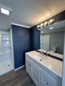 tiny home bathroom design in Borrego Springs, CA
